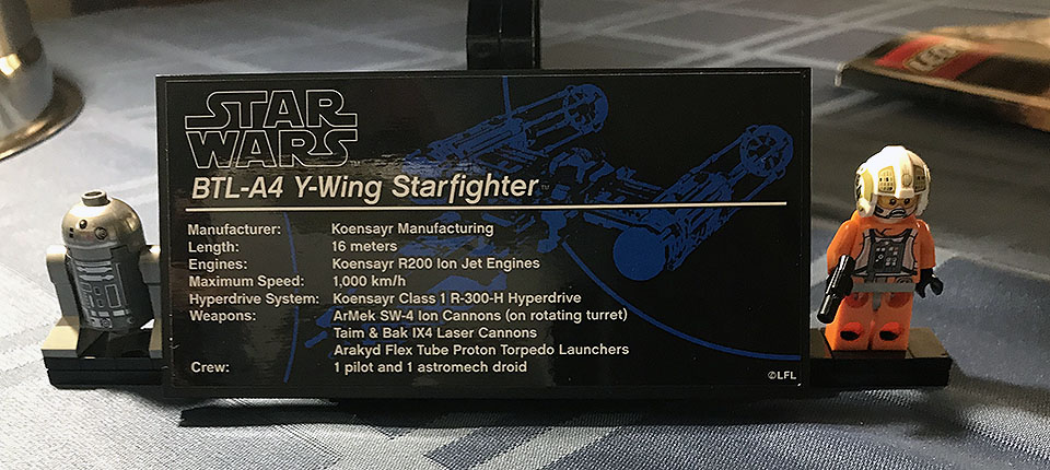 Y-Wing Plaque